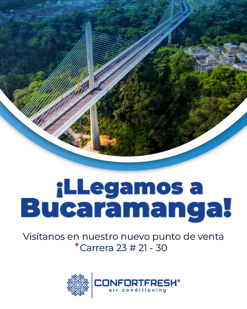 Banner del punto de venta de Bucaramanga